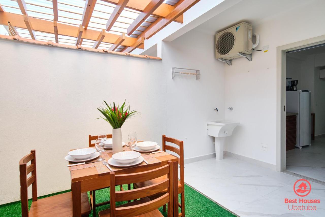 St1: Estudio Encantador Com Cozinha, Ar E Varanda Ubatuba
